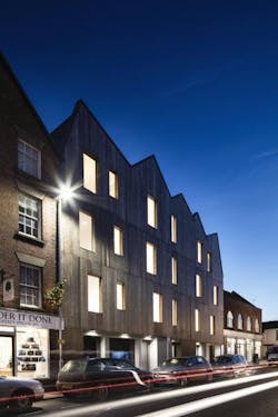 Kebony Clear Cinque Ports Rye exterior night JDA Arch. (c)Oliver Perrott Photography Kebony Clear Cinque Ports Rye exterior night JDA Arch. (c)Oliver Perrott Photography