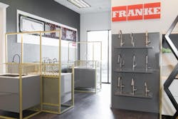 Franke faucets in retail center Franke faucets in retail center