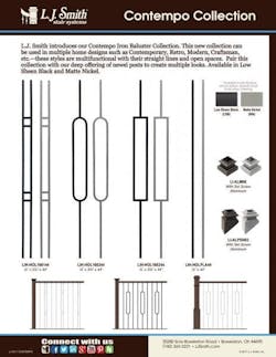 L.J. Smith Contempo stair collection L.J. Smith Contempo stair collection