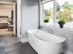 Sterling Spectacle Freestanding Soaking tub bathroom