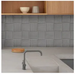 Clayhaus Ceramics Signal Collection Textured Tile Linear Pattern