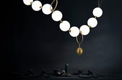 Larose Guyon Coco Light Fixture Night Shot Larose Guyon Coco Light Fixture Night Shot