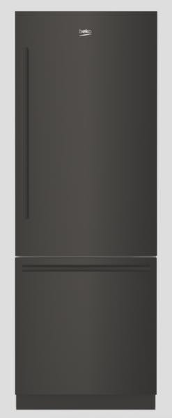 Beko Carbon Fiber Appliances bottom freezer refrigerator Beko Carbon Fiber Appliances bottom freezer refrigerator