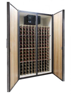 Vinotemp Wine Vault two doors open Vinotemp Wine Vault two doors open