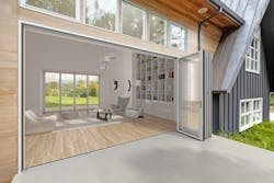 NanaWall SL84 Residence installed open NanaWall SL84 Residence installed open