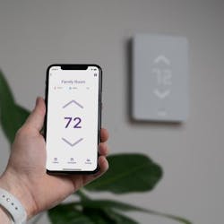 WarmlyYours Mysa WiFi Thermostat Lifestyle Smart Phone WarmlyYours Mysa WiFi Thermostat Lifestyle Smart Phone