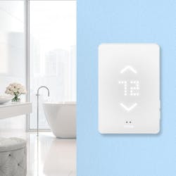 WarmlyYours Mysa WiFi Thermostat Lifestyle shot WarmlyYours Mysa WiFi Thermostat Lifestyle shot