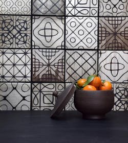 FLM Ceramics Sound Wave Variegated Inverted fruit bowl FLM Ceramics Sound Wave Variegated Inverted fruit bowl