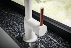 Teak customizable faucet handle Teak customizable faucet handle