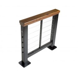 Feeney Design Rail Wood Grain Top Rail Walnut Silo Feeney Design Rail Wood Grain Top Rail Walnut Silo