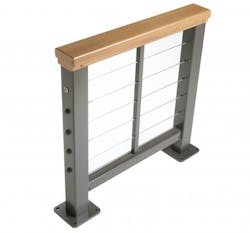 Feeney Design Rail Wood Grain Top Rail Cherry Silo Feeney Design Rail Wood Grain Top Rail Cherry Silo