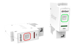 Amber Solutions smart Circuit Breaker on side green red Amber Solutions smart Circuit Breaker on side green red