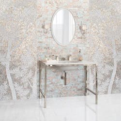 New Ravenna Gracie Collection Hand Painted Glass Mosaics French Deco New Ravenna Gracie Collection Hand Painted Glass Mosaics French Deco