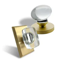Delaney%20 Hardware%20 %20 Bravura%20 Egg%20and%20 Square%20 Crystal%20 Knobs%20in%20 Satin%20 Brass