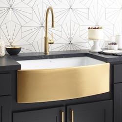 Native Trails gold farmhouse sink Native Trails gold farmhouse sink