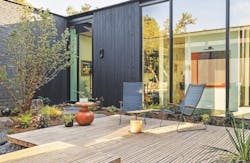 The courtyard at Burch Creek Home, a 2023 BALA winner The courtyard at Burch Creek Home, a 2023 BALA winner