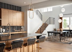 Dining room and kitchen in DTJ Design's luxury production home, 6150 at Westerly Dining room and kitchen in DTJ Design's luxury production home, 6150 at Westerly