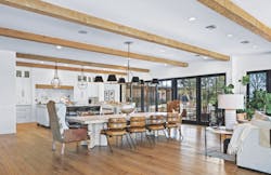 Dining space and kitchen in Saguaro Serenity, a 2023 BALA winner Dining space and kitchen in Saguaro Serenity, a 2023 BALA winner