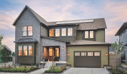 Exterior view of DTJ Design's luxury production home, 6150 at Westerly Exterior view of DTJ Design's luxury production home, 6150 at Westerly