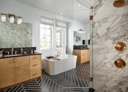 Primary bathroom in DTJ Design's luxury production home, 6150 at Westerly Primary bathroom in DTJ Design's luxury production home, 6150 at Westerly