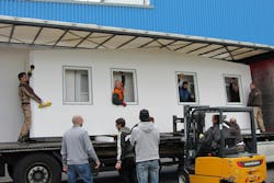 The Building Panels Manufactured By Tennessee Based Mdlr Brands Are So Lightweight That Just Four People Can Carry A Panel Sheet Measuring 8 By 32 Feet “you Couldn’t Have Four Men Carry An 8 By 32 Wooden Or Metal Sip,” Says Harrison Langley, Ceo, Mdlr (pronounced “modular”) Brands Mdlr Brands’ Composite Si Ps (structural Insulated Panels) Weigh In At Just Over 1 Pound Per Square Foot As A Result, Builders Don’t Need Forklifts Or Cranes To Install Them Instead, A Simple Pulley System And A Couple Of Workers Can Maneuver And Place The Panels Onsite The Building Panels Manufactured By Tennessee Based Mdlr Brands Are So Lightweight That Just Four People Can Carry A Panel Sheet Measuring 8 By 32 Feet “you Couldn’t Have Four Men Carry An 8 By 32 Wooden Or Metal Sip,” Says Harrison Langley, Ceo, Mdlr (pronounced “modular”) Brands Mdlr Brands’ Composite Si Ps (structural Insulated Panels) Weigh In At Just Over 1 Pound Per Square Foot As A Result, Builders Don’t Need Forklifts Or Cranes To Install Them Instead, A Simple Pulley System And A Couple Of Workers Can Maneuver And Place The Panels Onsite