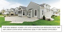 Single-family detached houses built by New Seabury Homes using off-site construction methods Single-family detached houses built by New Seabury Homes using off-site construction methods