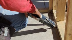 Air-sealing at sill plate Air-sealing at sill plate