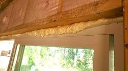 Air-sealing at windows Air-sealing at windows