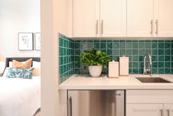 Kitchenette In Guest Suite Provides A Place For Dink Guests To Stay Kitchenette In Guest Suite Provides A Place For Dink Guests To Stay