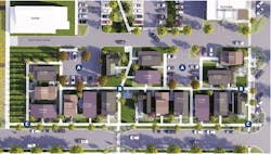 Site Plan For The Indigo Cottages Community Of Detached Starter Homes Site Plan For The Indigo Cottages Community Of Detached Starter Homes