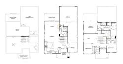 2-car garage with third car tandem 2-car garage with third car tandem