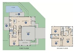 Floor plan for a detached starter homes designed by Dawn Michele Evans Floor plan for a detached starter homes designed by Dawn Michele Evans