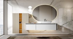 white floating bathroom vanity with oval mirror white floating bathroom vanity with oval mirror