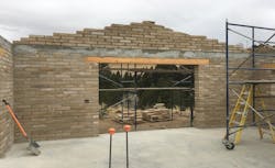 Wall made out of EcoBlox Wall made out of EcoBlox