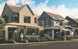 Front Facade Street View Of Dtj Design's Homes For Small Lots Front Facade Street View Of Dtj Design's Homes For Small Lots