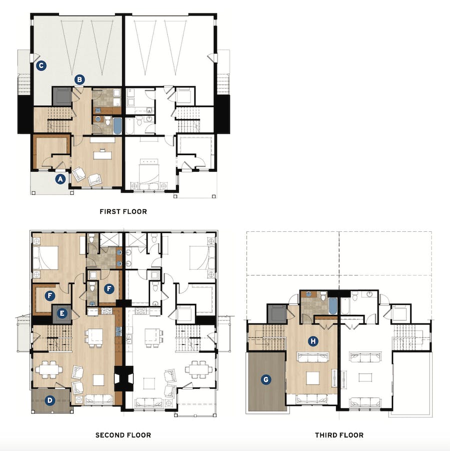 Floor Plans For Duplex Homes By Scott Gardener Architect