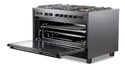 Ultma Midnight Dual-Fuel Range from Verona Appliances Ultma Midnight Dual-Fuel Range from Verona Appliances