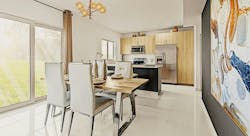 Dining room and kitchen interior in an Onx Homes home Dining room and kitchen interior in an Onx Homes home