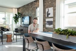 Interior designer Bobby Berk in a Tri Point Homes model home Interior designer Bobby Berk in a Tri Point Homes model home