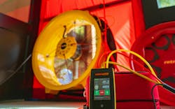 Blower Door Test ZERH Air Barrier Blower Door Test ZERH Air Barrier