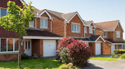 A row of townhouses