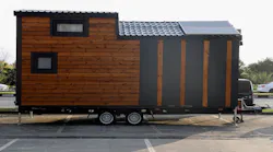 A tiny home on wheels