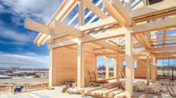 A home under construction