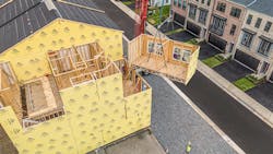 Van Metre's off-site production–driven process started with a wall panel and floor-truss factory in 2005. Since then, the builder's off-site initiative has evolved into a multicomponent operation called Building and Strategic Enterprises (BASE). Van Metre's off-site production–driven process started with a wall panel and floor-truss factory in 2005. Since then, the builder's off-site initiative has evolved into a multicomponent operation called Building and Strategic Enterprises (BASE).