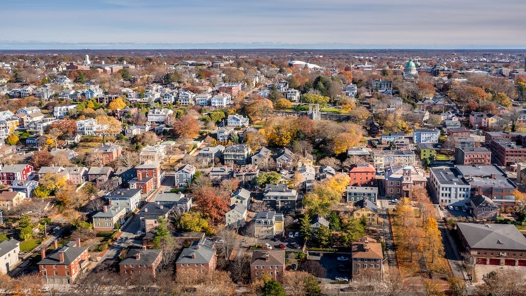 Aerial view of Providence, Rhode Island