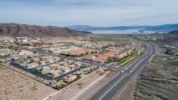 Residential area in Nevada Residential area in Nevada
