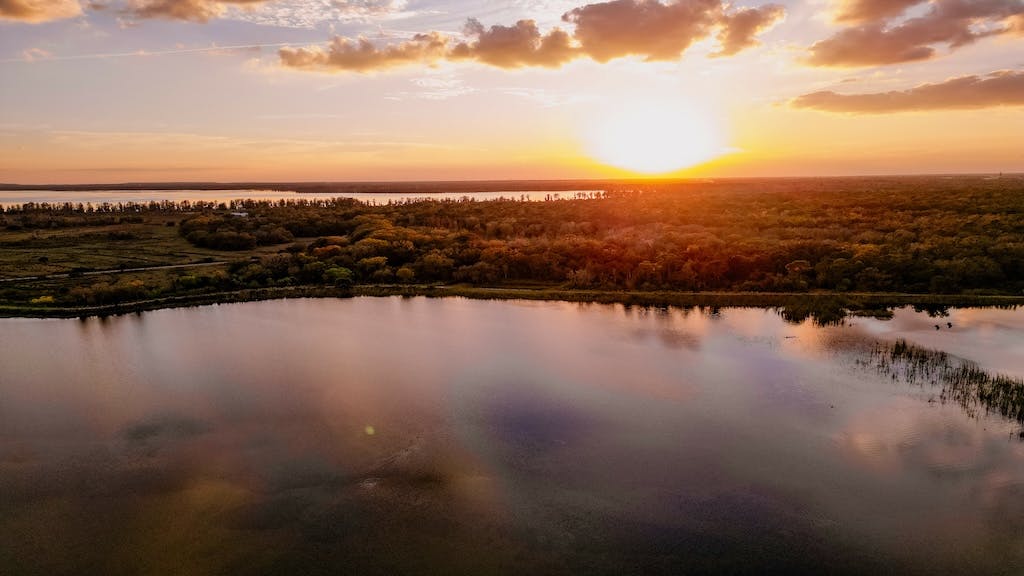 Polk County, Fla., view across water