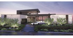 Street elevation of The New American Home 2025 Street elevation of The New American Home 2025