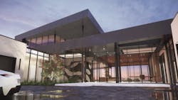 Closeup view of the entryway to The New American Home 2025 Closeup view of the entryway to The New American Home 2025