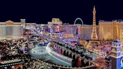 The lights of the Las Vegas Strip at night The lights of the Las Vegas Strip at night
